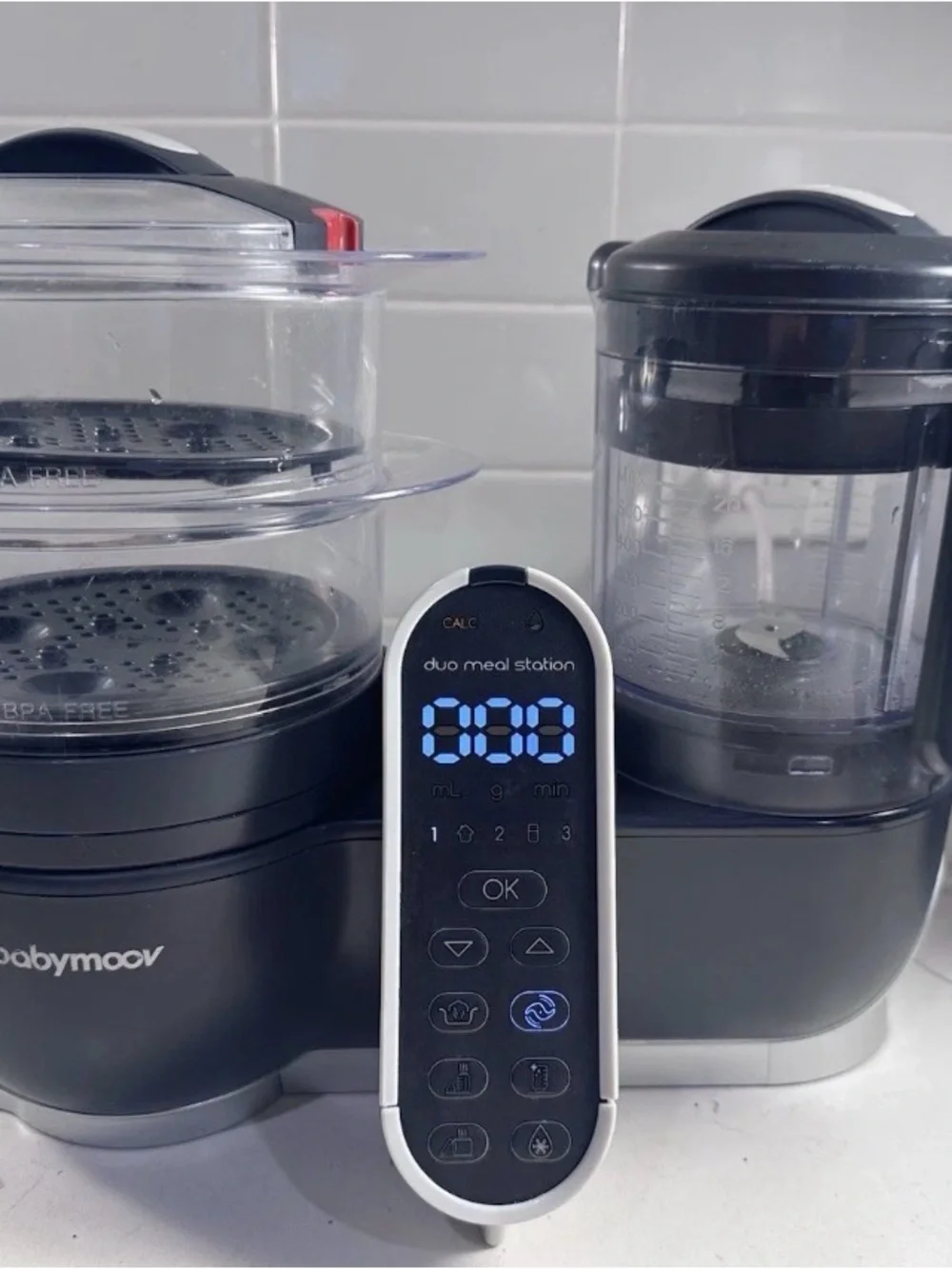 Babymoov NutriBaby+ Blender & Steamer Meal Station BPA-Free Timer A001125